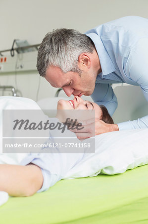 husband calling on sick wife in hosptal husband calling on sick wife in hosptal