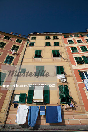 Low angle view of apartment buildings