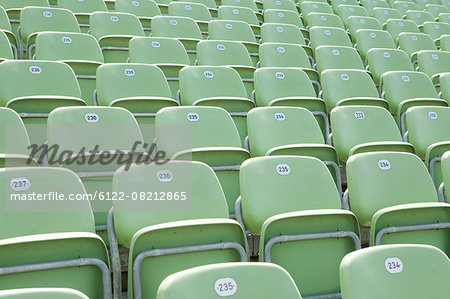 Seats in Jahnstadion, Berlin, Germany