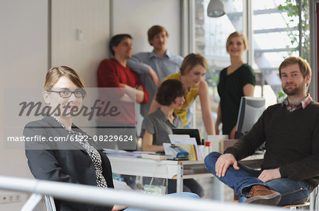 Business people working in office