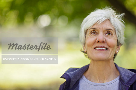 Happy senior woman smiling. Happy senior woman smiling.