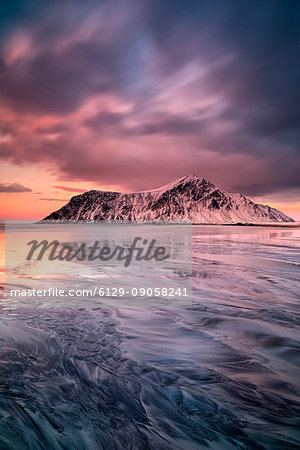 Skagsanden beach,Lofoten Islands,Norway