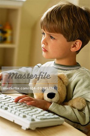 Boy at computer