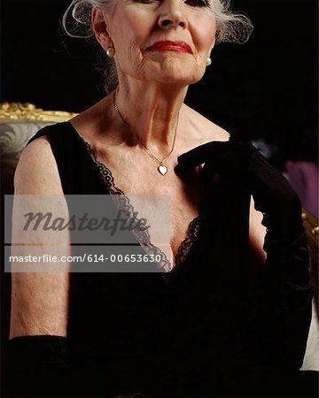 Glamorous senior woman - Stock Photo - Masterfile - Premium Royalty-Free,  Code: 614-00653630