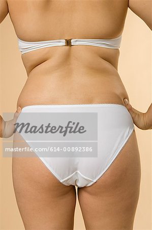 Portrait of Woman in Underwear - Stock Photo - Masterfile - Rights