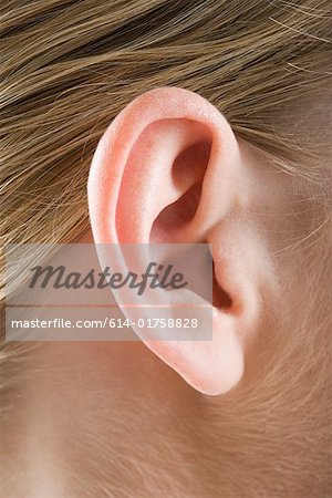 Close up of a womans ear