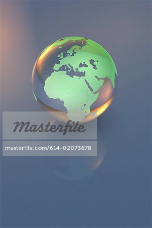 Computer generated globe