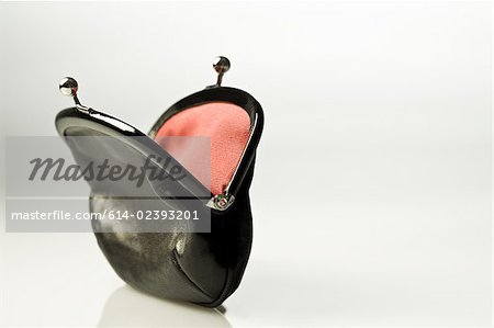 Empty Purse in the Hands of a Young Woman Stock Image - Image of holding,  cash: 283634861