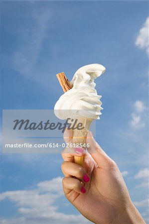 Person with ice cream