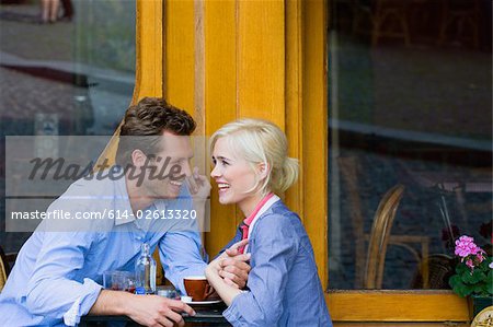 Couple at cafe