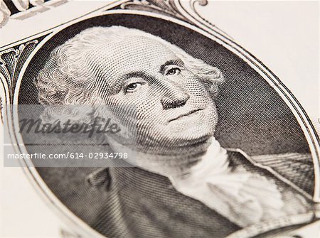 George washington on dollar bill