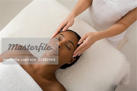 Premium Photo  Young beautiful woman enjoying back and shouders massage in  spa