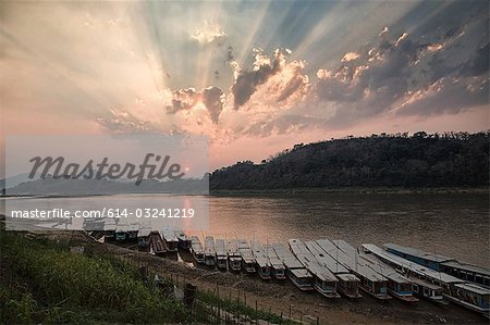 Mekong river luang prabang laos