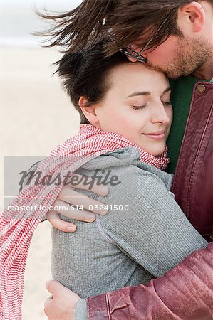 Loving couple outdoors