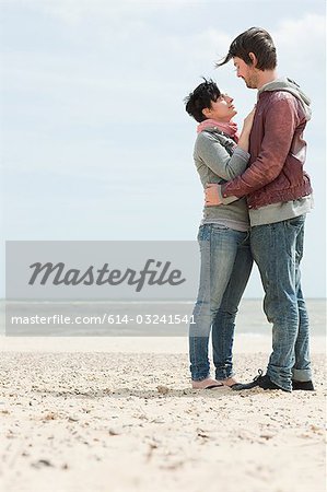 Young couple by the sea