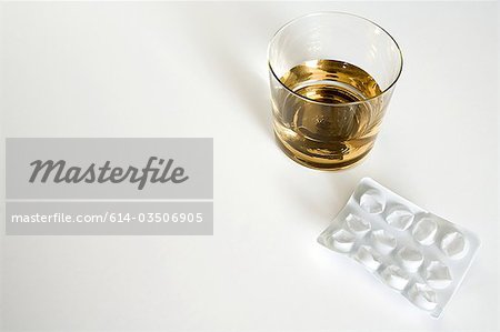 Whiskey and tablets