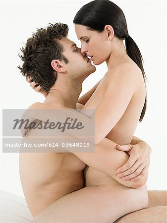 Young couple making love