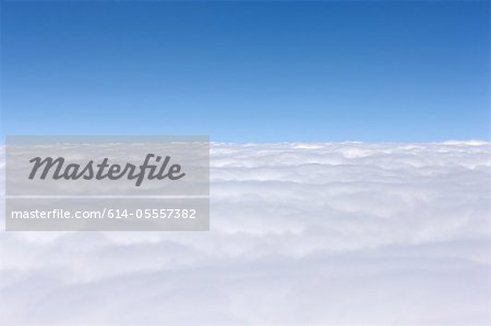 Cloudscape against blue sky
