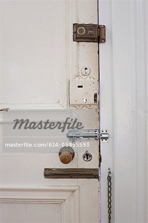 Door with many locks and bolts
