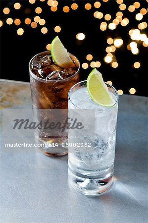 Lemonade and cola drinks Lemonade and cola drinks
