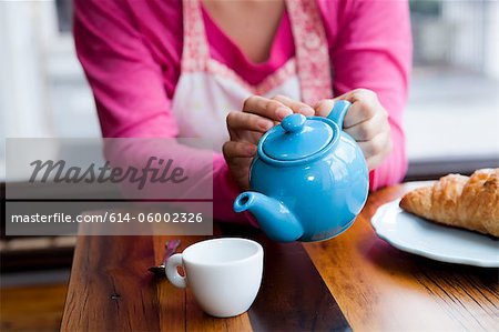 Pouring tea