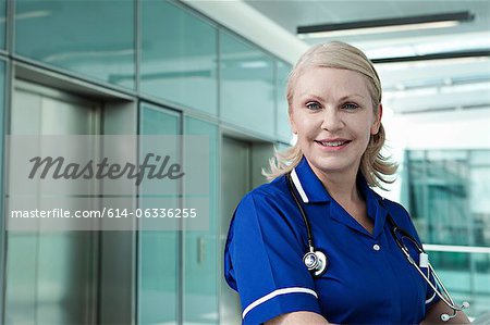 Portrait of hospital nurse