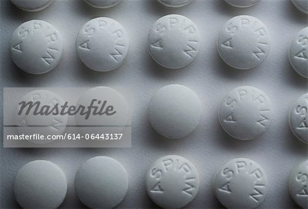 Aspirins in a row