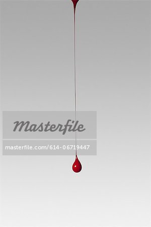 Drop of red paint