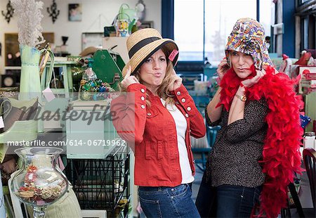 Hats and Scarfs on Display in Store · Free Stock Photo