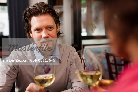 Couple at restaurant