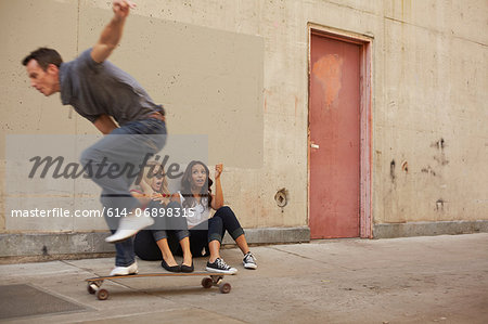 Man showing off skating moves