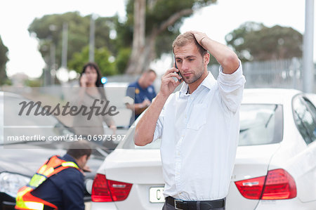 Car accident scene