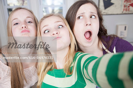 Teenagers Pulling Funny Faces Stock Photo Masterfile Premium Royalty Free Code 614