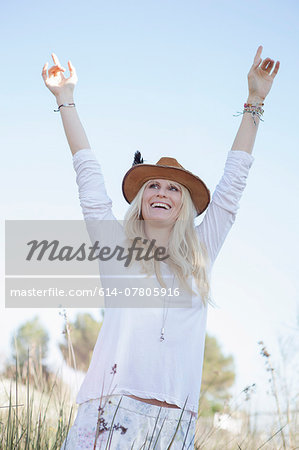 Woman enjoying nature