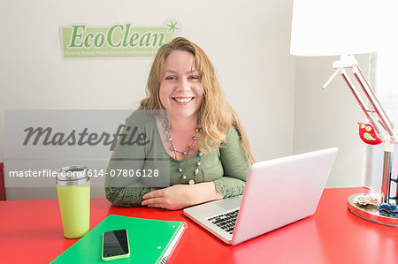 Small business owner of green cleaning company