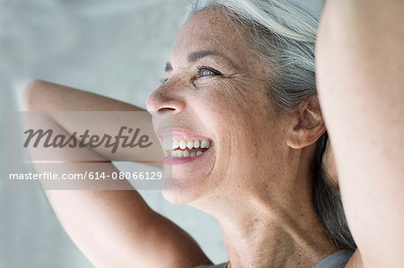 mature woman with her head held high - a Royalty Free Stock Photo