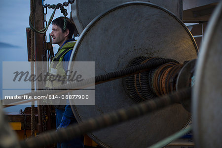 Fisherman at sea