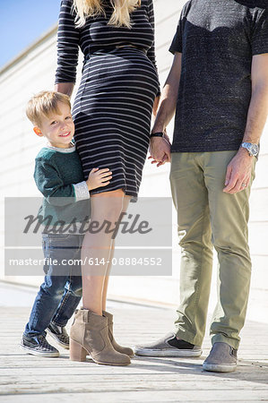 Parents and boy enjoying day outdoors