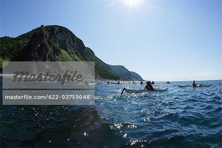 Person Boating on Kayak, Hokkaido, Japan