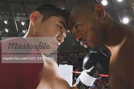 Two boxers sparring