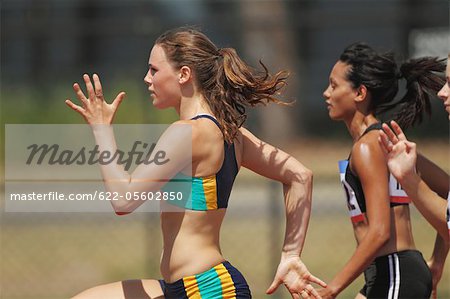 Athletes Running In Race