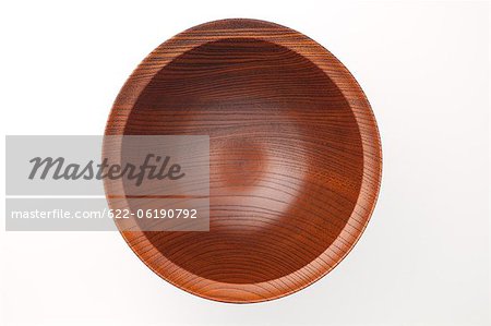 Overhead View Of Wooden Bowl