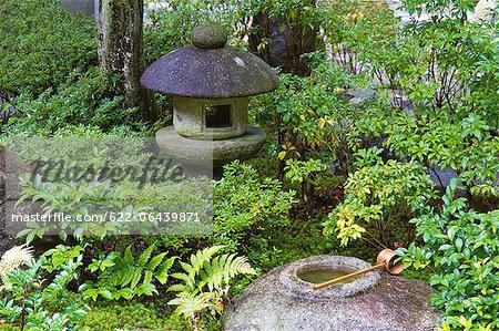 Traditional Japanese garden in Takayama, Gifu Prefecture