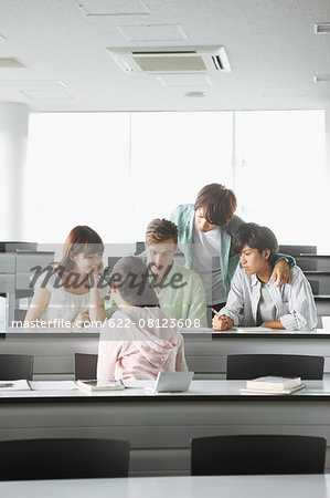 University students in the classroom