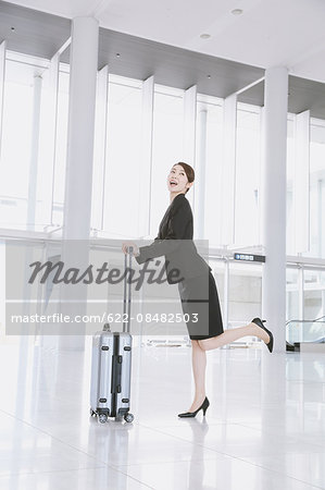 Businesswoman  at the airport