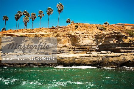 Low angle view of the Coronado Reefs, San Diego, California, USA