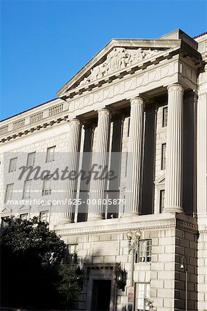 Low angle view of a building, Washington DC, USA