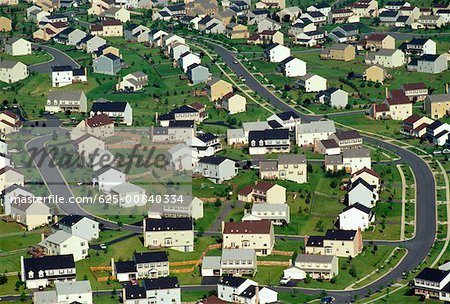 Aerial view of Housing in Maryland