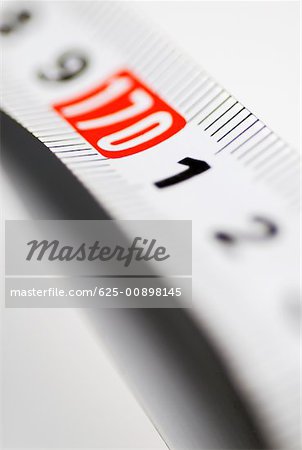 Close-up of a measuring tape