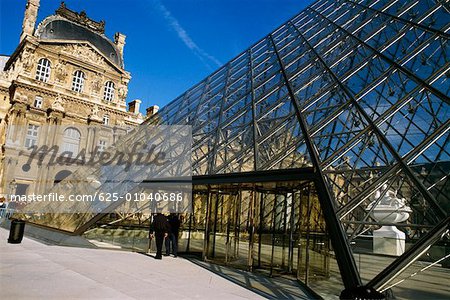 View of the Louvre Museum in Paris, France